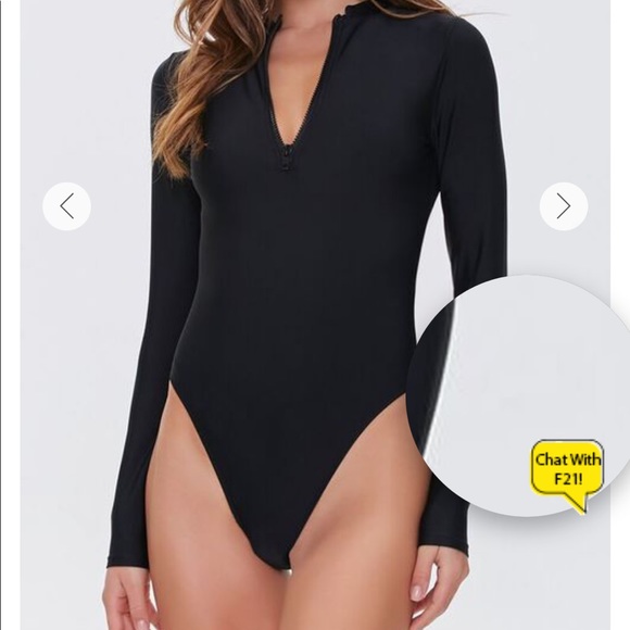 forever 21 long sleeve swimsuit